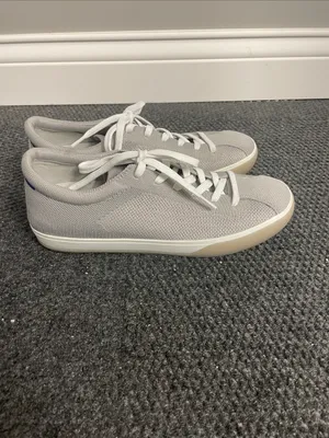 Rothys The Lace Up womens gray sneakers tie shoes size 10 thumbnail 2