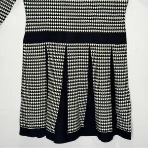 Lauren Ralph Lauren‎ Houndstooth Classic A-line Pleated Knee Length Dress Large thumbnail 5
