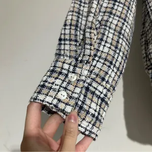 Abercrombie & Fitch Plaid Oversized Button Front Shirt Jacket Small thumbnail 5