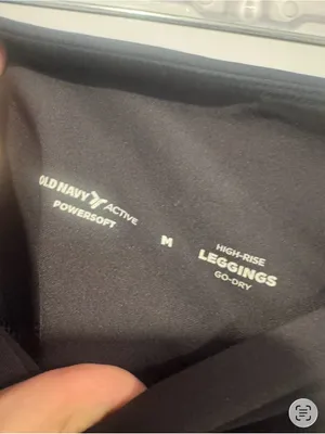 High-Waist Black‎ Athletic Old Navy pocket Leggings thumbnail 3