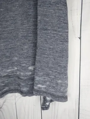 We The Free Free People Heather Gray V-Neck Short Sleeve Everyday Burnout Tee thumbnail 7