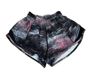Lululemon Hotty Hot Short II *2.5" Azurite Poppy Coral Multi / Black Size 2 thumbnail 2
