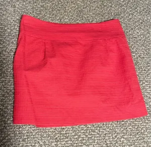 J. Crew Coral Textured Mini Skirt 100% cotton size 4 thumbnail 1