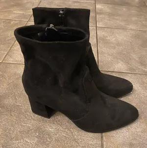 Marc Fisher black suede booties thumbnail 1