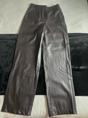 ZARA Leather Pants Faux thumbnail 1