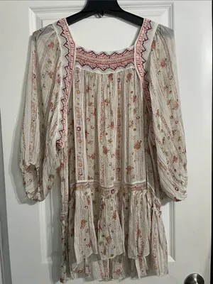 Free People Ivory Dance Magic Tunic Size Large thumbnail 6