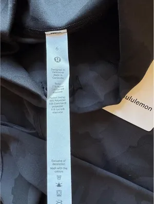 Lululemon Wunder Train High Rise 23” Heritage Camo Black Size 6 NWT thumbnail 6