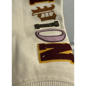Champion Sweatpants Reverse Weave‎ Womens Sz Small Cream Spellout Jogger 90s thumbnail 5