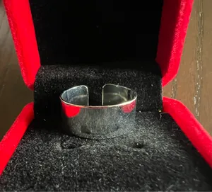 Gorgeous Stainless Steel Silver Adjustable Ring Size 7 thumbnail 1