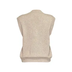 REFORMATION Jacqui Cashmere Sweater Vest, Oatmeal, Large thumbnail 9