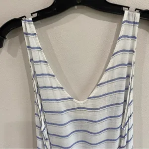 PilyQ‎ Bay Stripe Sophie Tie Dress Swim Cover Up Beach Resort Wear M/L thumbnail 6