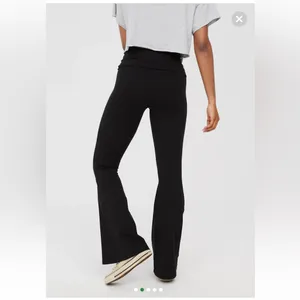 Aerie Black Flared Leggings thumbnail 2