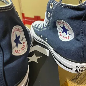 Converse Men's Navy and Blue Trainers thumbnail 5