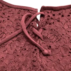 Hollister Lace-Up Maroon Fully lined Camisole thumbnail 5