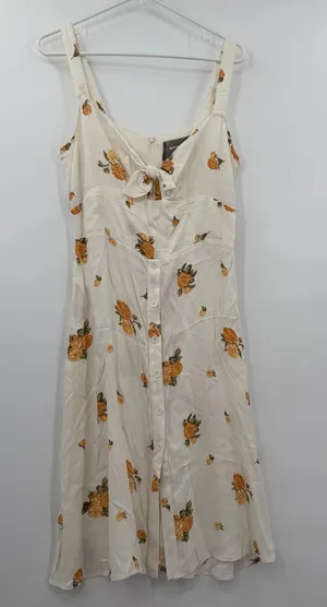 Reformation FrankFort Dress Floral Print Size 12 thumbnail 1