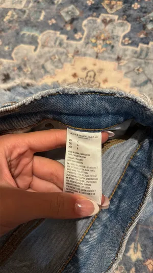American Eagle Jean Shorts High-Rise strigid thumbnail 3