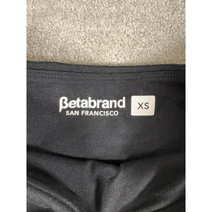 betabrand black pull on wide leg yoga‎ dress pants xs thumbnail 2