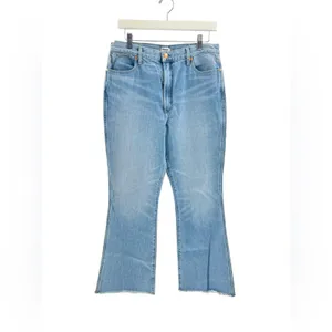 Wrangler wrock high rise‎ kick flare jeans cowgirl back patch sz 31 thumbnail 8