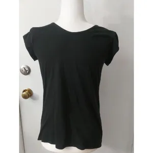 Victoria's Secret Black Sheer Pattern Sequin Short Sleeve Top S Retro Girl Glam thumbnail 4