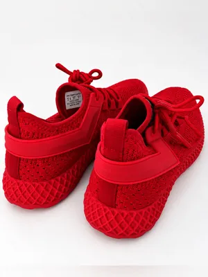 PONY Tempo Red Knit Sock Sneakers Women’s Size 6 Like New thumbnail 3