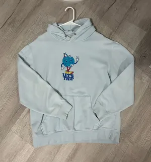 Let’s Trip First Ever Merch Drop Blue Hoodie Size L thumbnail 1