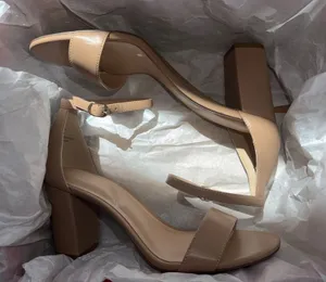 Kelly & Katie Nude/Tan Strappy Block-Heel thumbnail 1