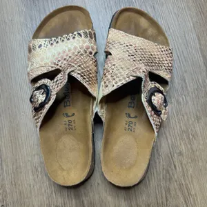 Betula Women's Licensed by Birkenstock Snakeskin Print Slides Size 11 thumbnail 6