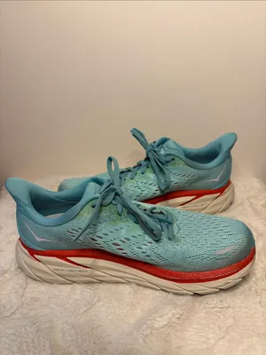 Hoka One One Clifton 8 Aquarelle/Eggshell Women’s Running Sneakers Size 7.5B thumbnail 5