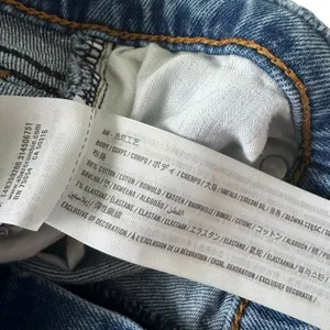 Abercrombie Blue Distressed Cut Off Denim Shorts Women's Size 31 | 62-33-3 thumbnail 4