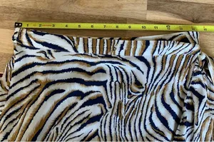 Grifflin Paris Zebra Print Wrap Skirt L thumbnail 3