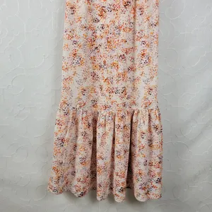 Laundry by Shelli Segal Womens Dress Size 2 Orange Halter Neck Midi Tiered Maxi thumbnail 5