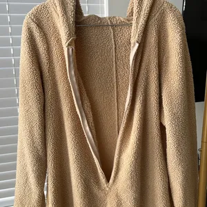 Gently worn teddy bear hoodie pajama onesie Tan Size XL thumbnail 3