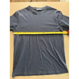 Zara T-Shirt Women’s Large Navy Blue Crew Neck Short Sleeve Basic Top Tee Cotton thumbnail 4