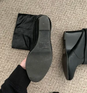 Black Wedge Boots Size 7.5 thumbnail 5