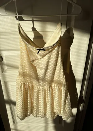 White Mini Dress Size M thumbnail 6
