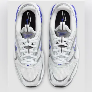 Nike Womens Zoom‎ Air Fire Metallic Silver/Blue Sneakers Size 10 thumbnail 3