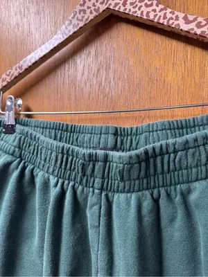 The Bar Varsity Fleece Sweatpants Hunter Green White XL READ thumbnail 7