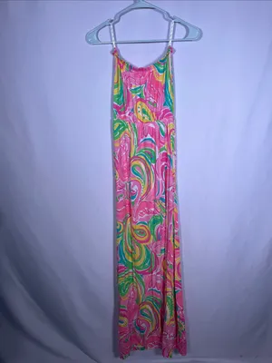Lilly Pulitzer Womens Marlisa Maxi Dress Strapless Pink Xs thumbnail 5