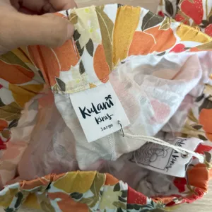 Kulani Kinis Large NEW Tropical Fruit Shorts Linen Vacation Resort Elastic thumbnail 5