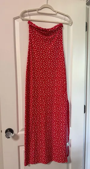Strapless Red Dress thumbnail 2