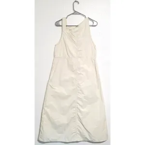 Zara Asymmetric Nylon Midi Dress Ecru White Size Small thumbnail 4