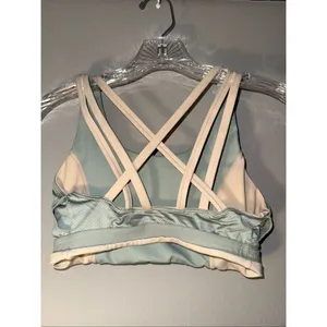 Senita Athletics two toned cross back padded sports bra XS thumbnail 5