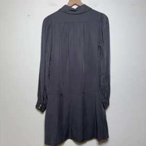 SAMSOE SAMSOE‎ Women Lizzy Shirt Dress Small Gray Drop Waist Long Puff Sleeve thumbnail 10