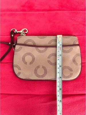 Vintage Purple and Tan Coach Wristlet thumbnail 6