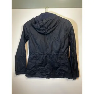 American Rag Navy Blue Women’s Size M Hooded UtilityRaincoat Jacket Lightweight thumbnail 16