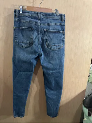 Women’s ZARA High Waist Medium Blue Denim Distressed Skinny Jeans Size 30 thumbnail 3