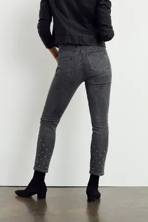Anthropologie Pilcro Ultra High Rise Slim Beaded Jeans thumbnail 3