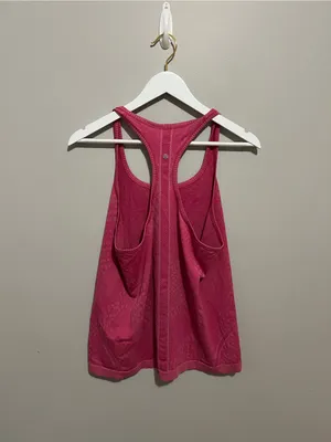 Women's Hot Pink Lululemon Racerback Tank Top thumbnail 2