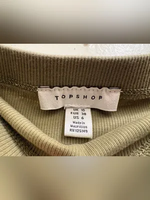 Topshop Olive Green Ribbed Maxi Dress thumbnail 2
