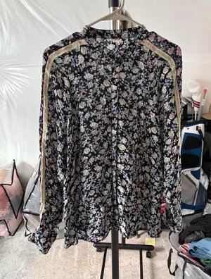 Free People Floral Blouse thumbnail 1